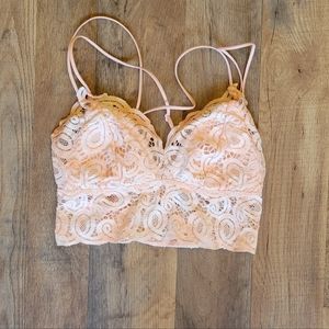 PINK Peach Strappy Bralette